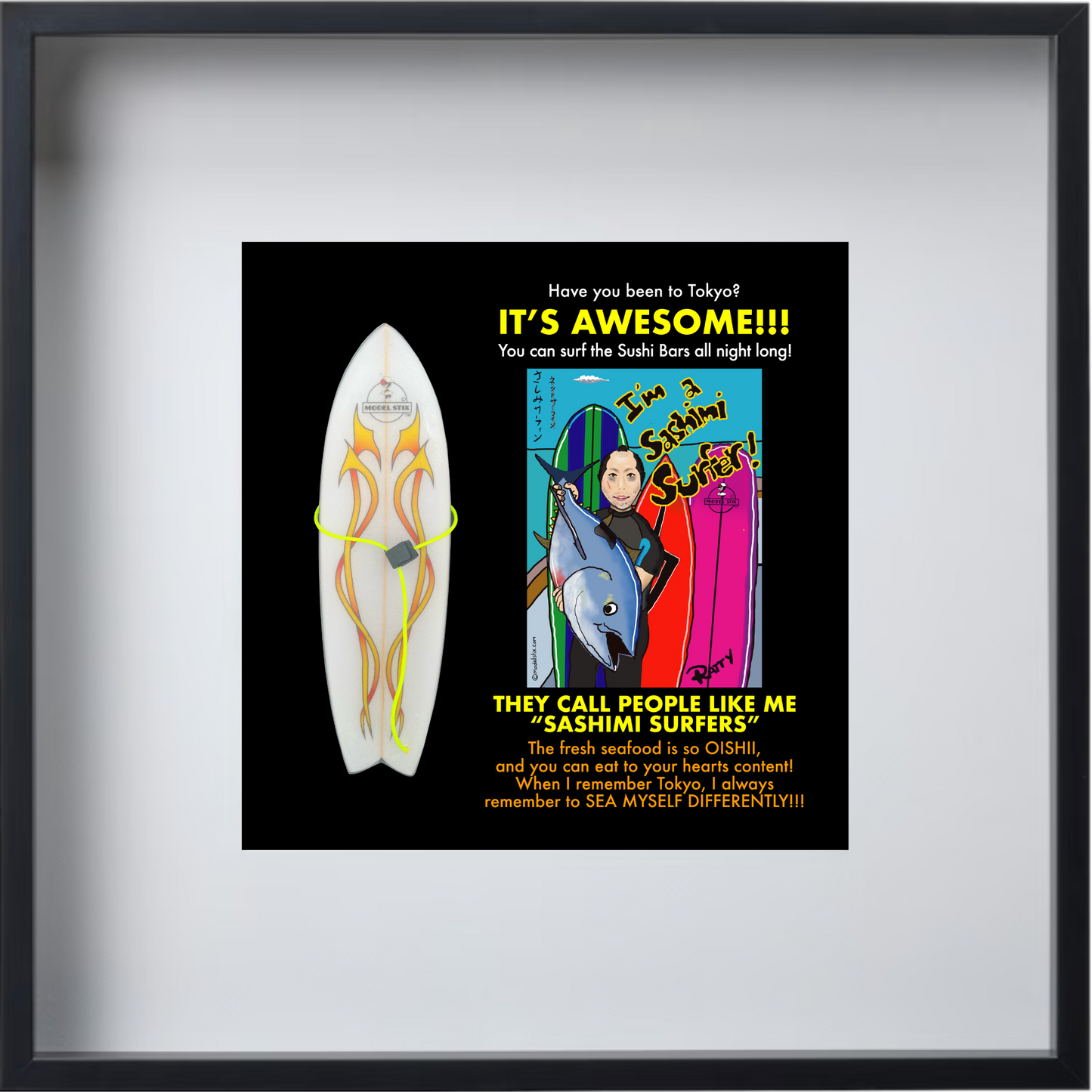 "Sashimi Surfers" 3D Poster Kit