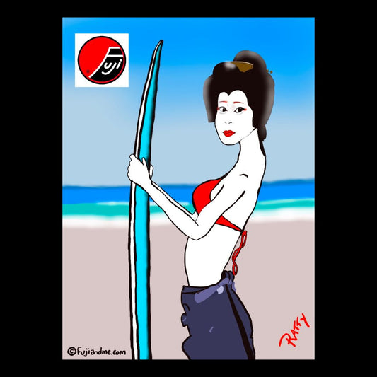 "Geisha at the beach" -T