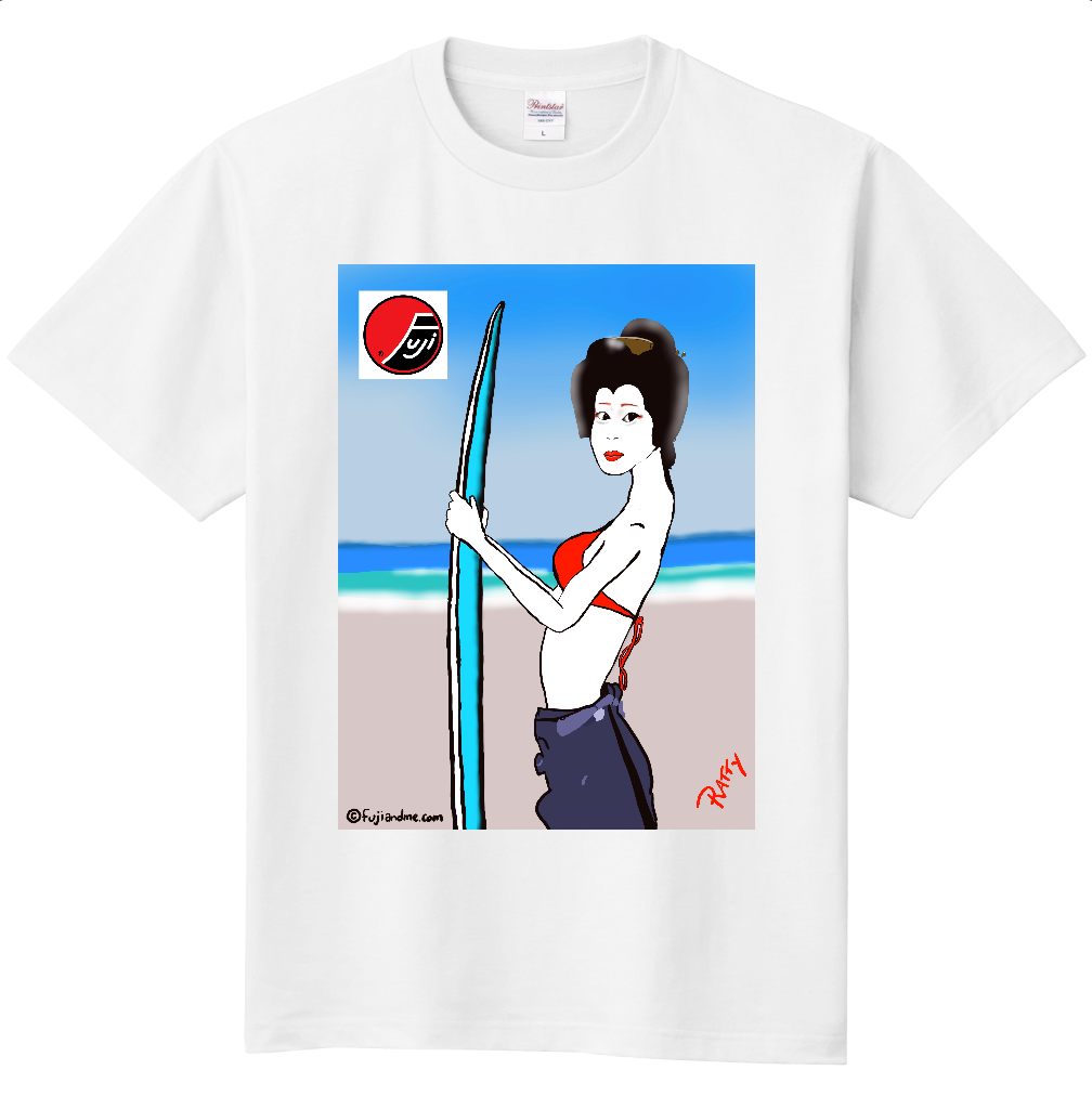 "Geisha at the beach" -T